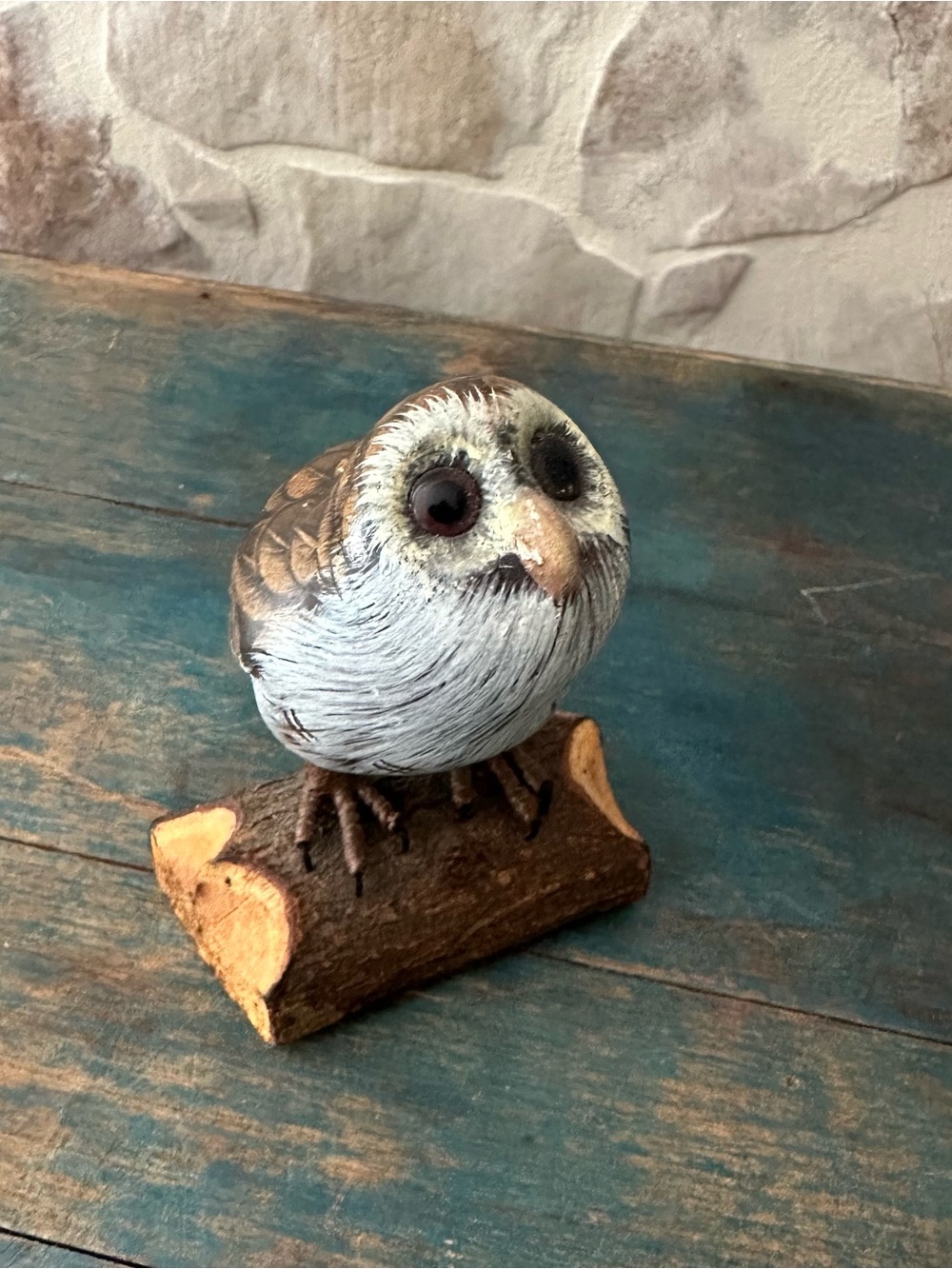 Hand-Painted Owl Figurine signed Carylle’s